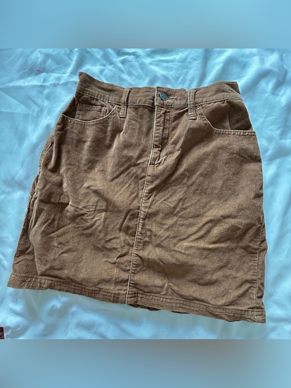 Hollister Brown Corduroy Mini Skirt